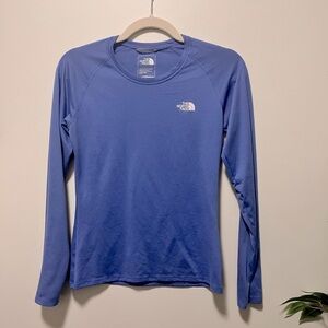 North  Face blue long sleeve